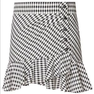 VERONICA BEARD Gingham Skirt 12 NWT $375